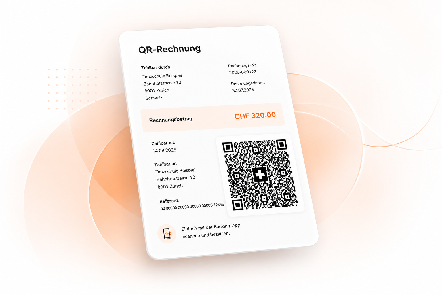 Beispiel einer Schweizer QR-Rechnung
